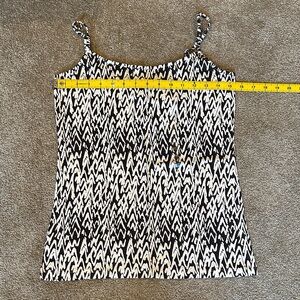 LOFT brown and white zigzag camisole size medium